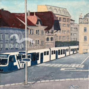 Aarau Stadt mit Tram